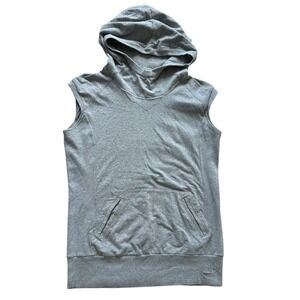Nike Sleeveless Hoodie Sweatshirt Pullover Athleisure Casual Gray Women L(12-14)